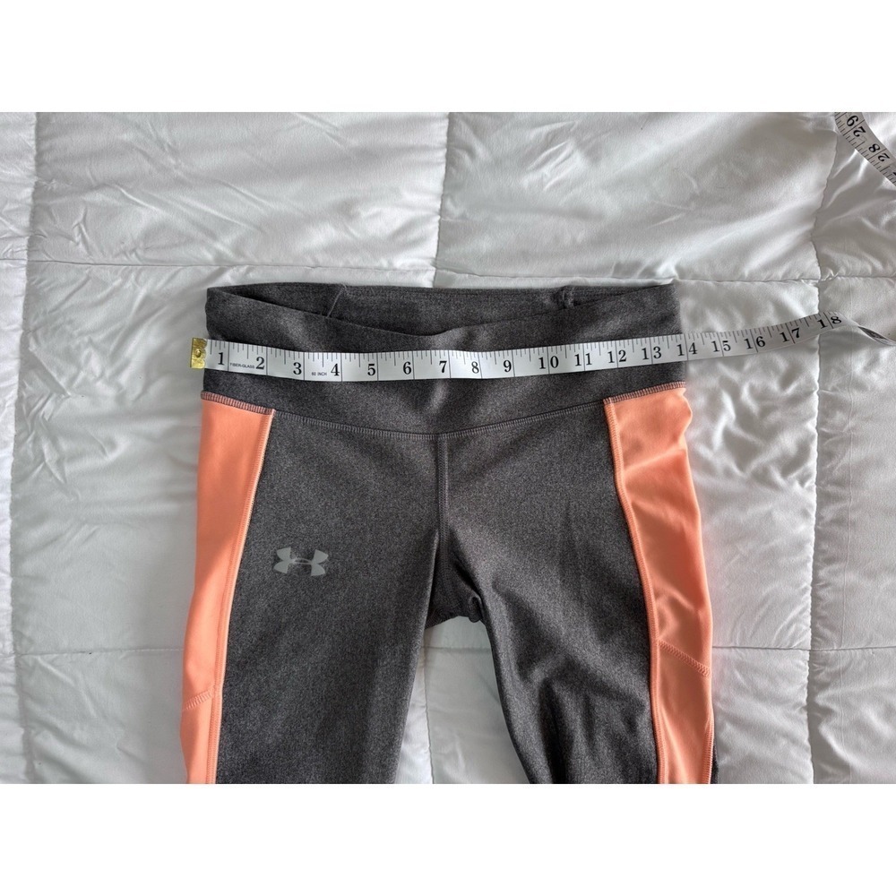 Womens UNDER ARMOUR Compression Crop Leggings Sz Medium Drawstring 20" - Picture 4 of 12